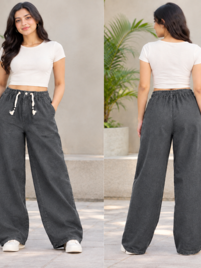 Wide-Leg Baggy Jeans Pants